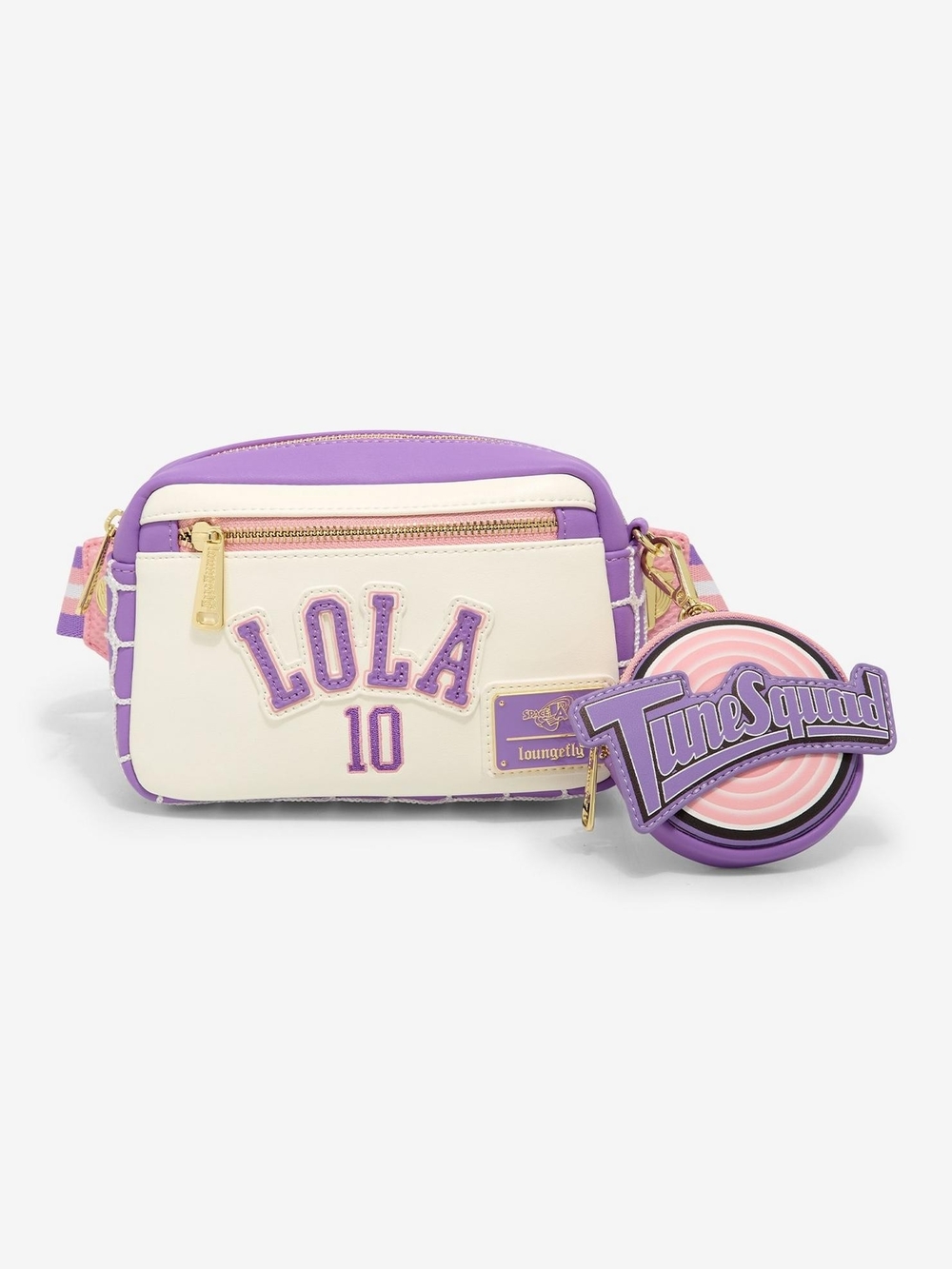 Loungefly Space Jam Lola Bunny Sling crossbody hip bum bag With Coin pouch NWT - Picture 2 of 5
